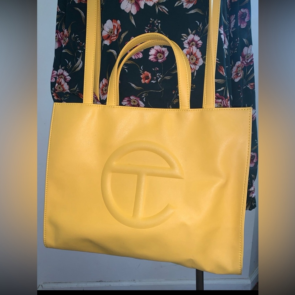 Telfar Yellow Medium Tote Bag